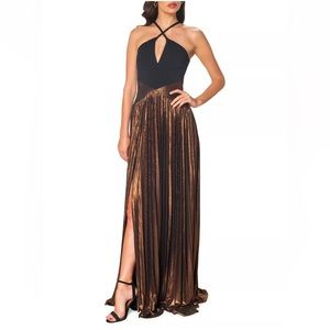 Dress The Population ‘Tuuli Gown’ in Bronze